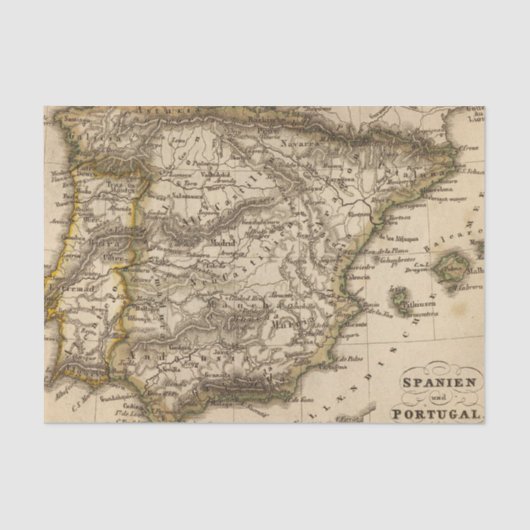 Spanje en Portugal 8 Tissuepapier (Voorkant)