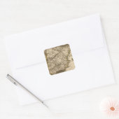 Spanje en Portugal 8 Vierkante Sticker (Envelop)