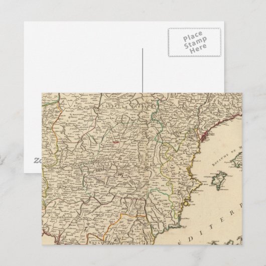 Spanje en Portugal Briefkaart (Voorkant / Achterkant)