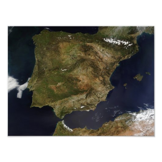 Spanje en Portugal Foto Afdruk (Voorkant)