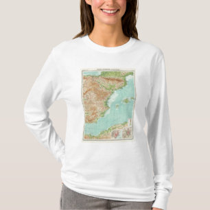 Spanje en Portugal oostelijk deel T-shirt