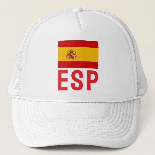 Spanje ESP Vlag Athletic Trucker Pet (Voorkant)