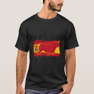 Spanje Espana Bull Flag Pride Sport Fan Soc T-shirt