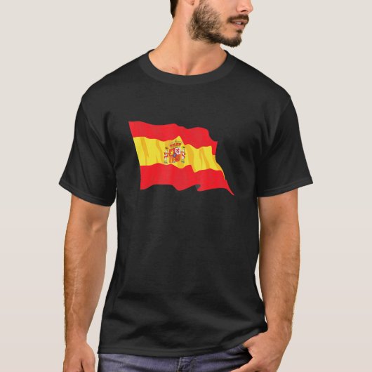 Spanje Espana Flag Voetbal Football Co T-shirt (Voorkant)