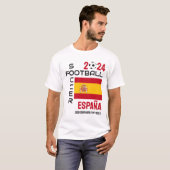 SPANJE ESPAÑA Football Voetbal Custom 2024 ELK JAA T-shirt (Voorkant volledig)