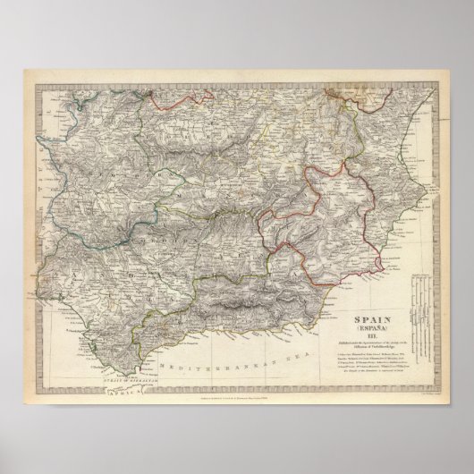 Spanje Espana III Poster (Voorkant)
