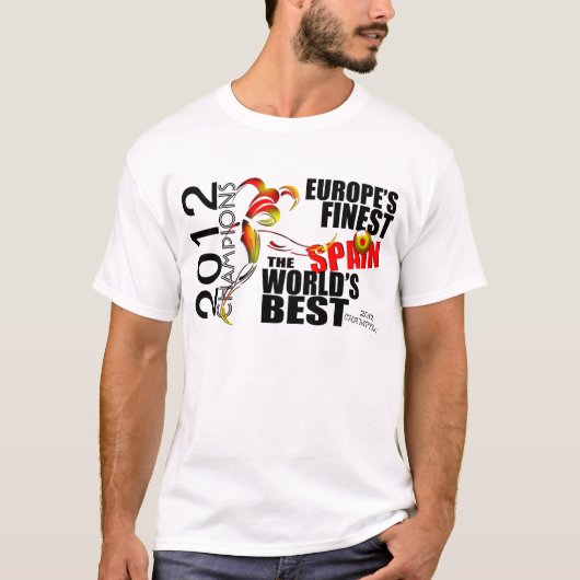 Spanje Eurocup 2012 Champions T-Shirt (Voorkant)