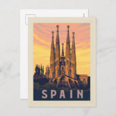 Spanje | Familia Sagrada Briefkaart (Voorkant / Achterkant)