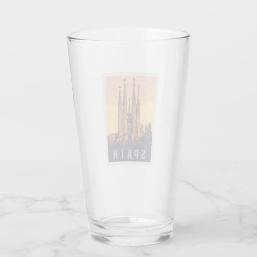 Spanje | Familia Sagrada Glas (Achterkant)