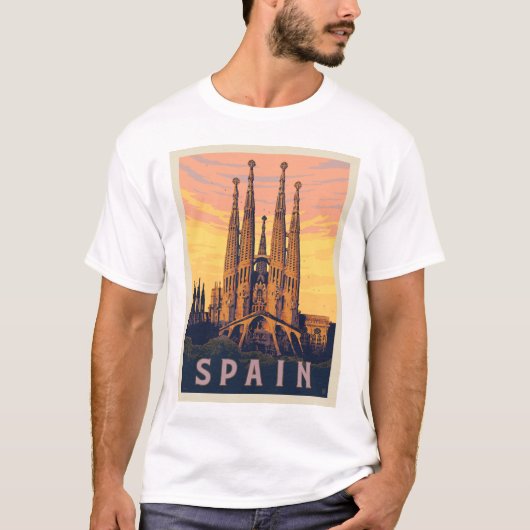 Spanje | Familia Sagrada T-shirt (Voorkant)