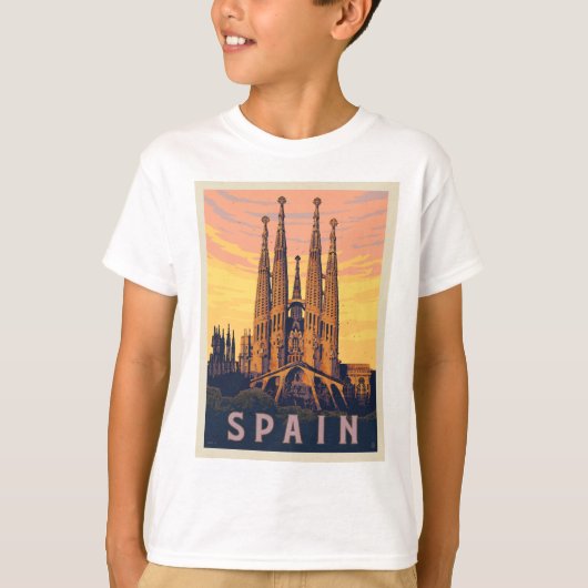 Spanje | Familia Sagrada T-shirt (Voorkant)