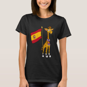 Spanje Fan Spanje Giraffe T-shirt