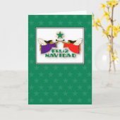 Spanje, Feliz Navidad Angels Kaart (Gele Bloem)