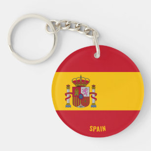 Spanje Flag Charming Patriotic Sleutelhanger