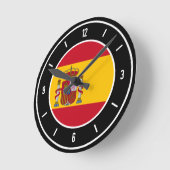Spanje Flag Elegant Ronde Klok (Hoek)