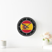 Spanje Flag Elegant Ronde Klok (Huis)