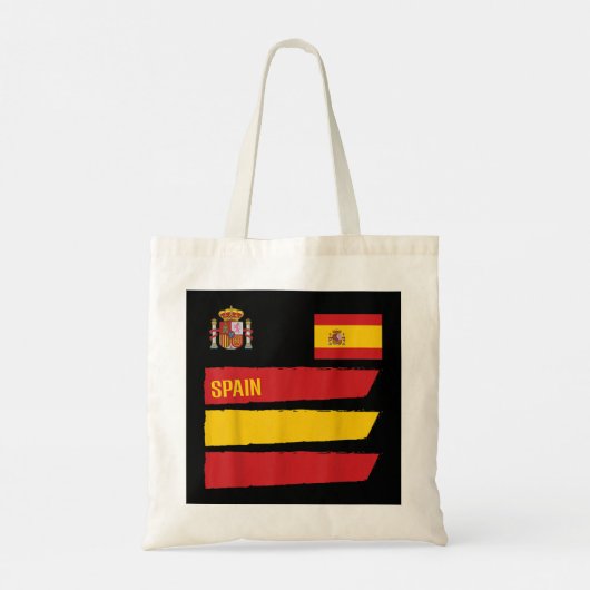 Spanje Flag Espana Football Soccer Fan Mannen Wome Tote Bag (Achterkant)