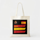 Spanje Flag Espana Football Soccer Fan Mannen Wome Tote Bag (Voorkant)