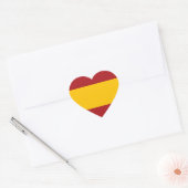 Spanje Flag Heart Sticker (Envelop)