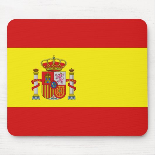 Spanje Flag Mousepad Muismat (Voorkant)