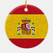 SPANJE FLAG Ornament (Achterkant)