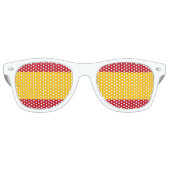 Spanje Flag Party Shades Zonnebril (Voorkant)