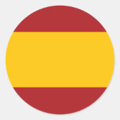 Spanje Flag Sticker (Voorkant)