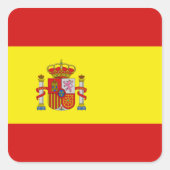 Spanje Flag Sticker (Voorkant)