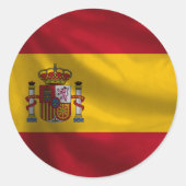 Spanje Flag Sticker (Voorkant)