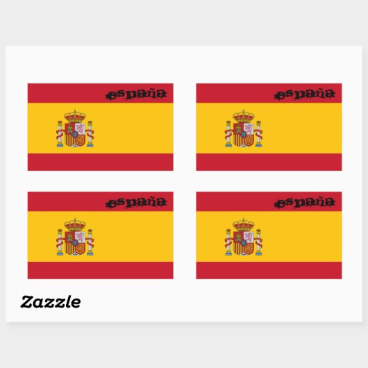Spanje Flag Sticker (Vel)