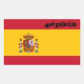 Spanje Flag Sticker (Voorkant)