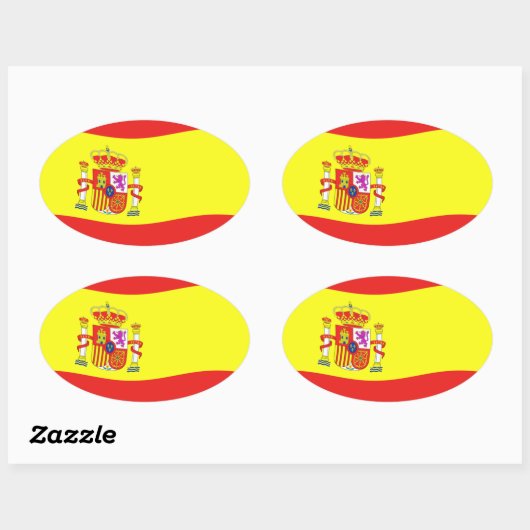Spanje Flag Sticker (Vel)