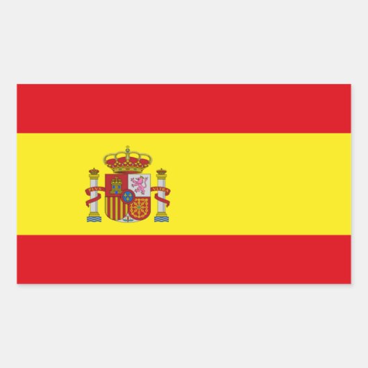 Spanje Flag Sticker (Voorkant)