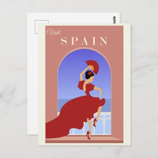 Spanje Flamenco Briefkaart (Voorkant / Achterkant)