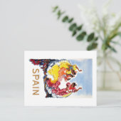  Spanje Flamenco Dancers Travel Poster Briefkaart (Staand voorkant)