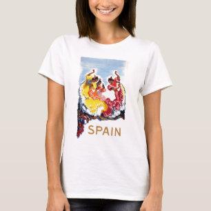  Spanje Flamenco Dancers Travel Poster T-shirt