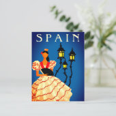 Spanje Flamenco Danser Poster Briefkaart (Staand voorkant)