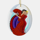 Spanje - Flamenco dansers Keramisch Ornament (Rechts)
