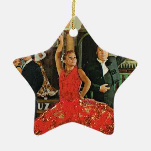  Spanje, Flamenco dansers Keramisch Ornament (Voorkant)