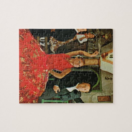  Spanje, Flamenco dansers Legpuzzel (Horizontaal)