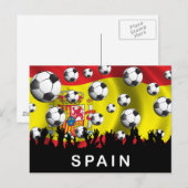 Spanje Football Briefkaart (Voorkant / Achterkant)