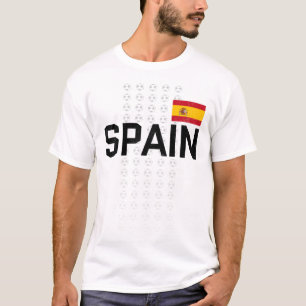 Spanje Football Fan National Soccer Team Flag T-shirt