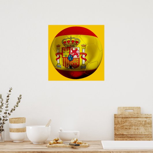 Spanje Football Poster (Keuken)