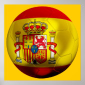 Spanje Football Poster (Voorkant)