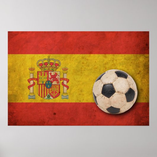 -Spanje Football Poster (Voorkant)