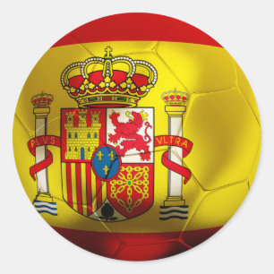 Spanje Football Ronde Sticker