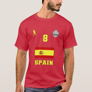 Spanje Football Voetbal Nationaal Team Jersey T-sh T-shirt