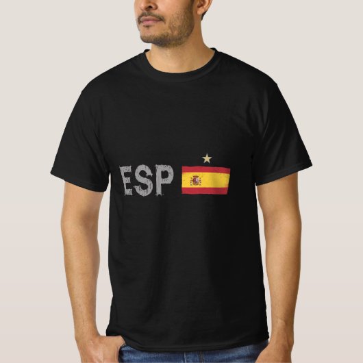 Spanje Football Voetbal Shirt Spaanse vlag (Voorkant)