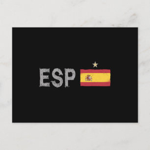 Spanje Football Voetbal Shirt Spaanse vlag Briefkaart