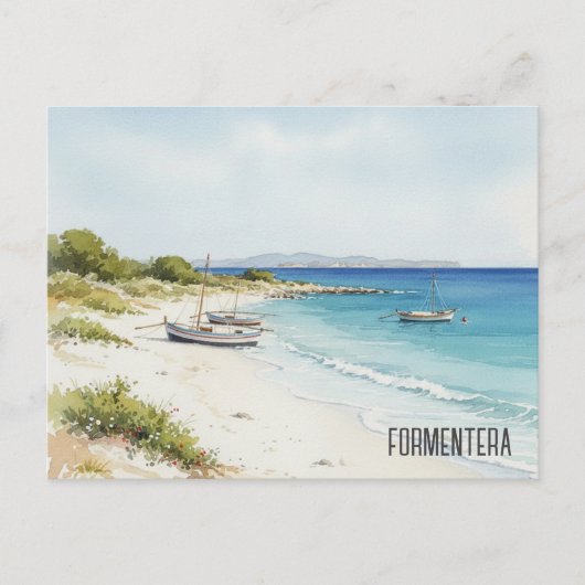 Spanje Formentera Reizen Briefkaart (Voorkant)